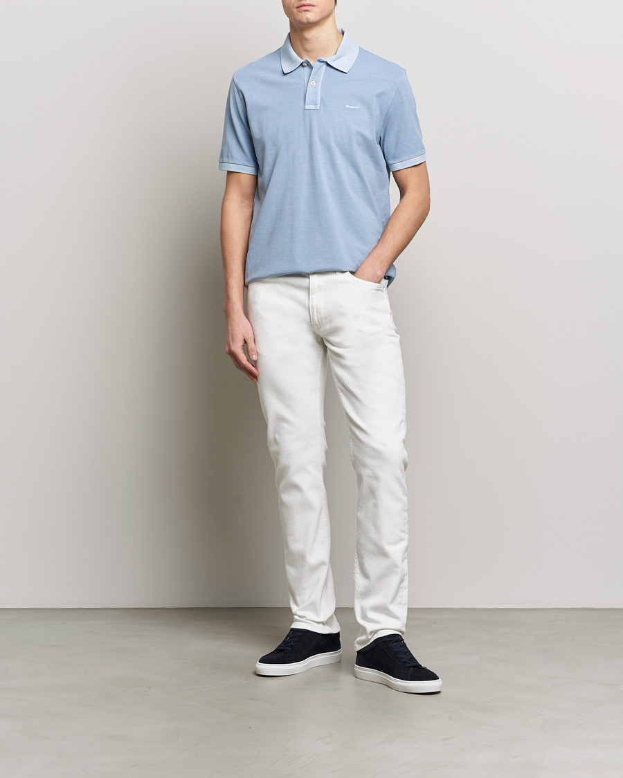 Heren | Polo's | GANT | Sunbleached Polo Dove Blue