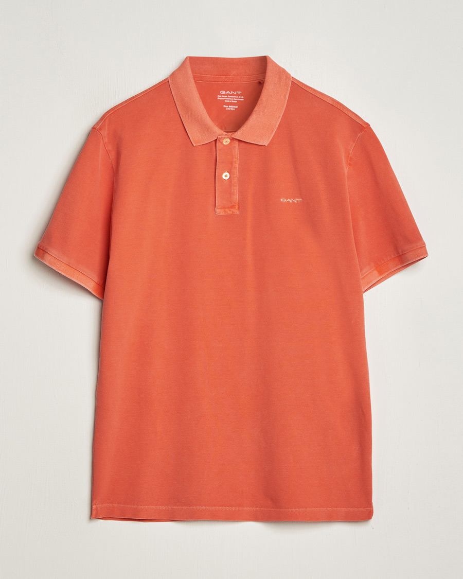 Heren | Polo's | GANT | Sunbleached Polo Burnt Orange
