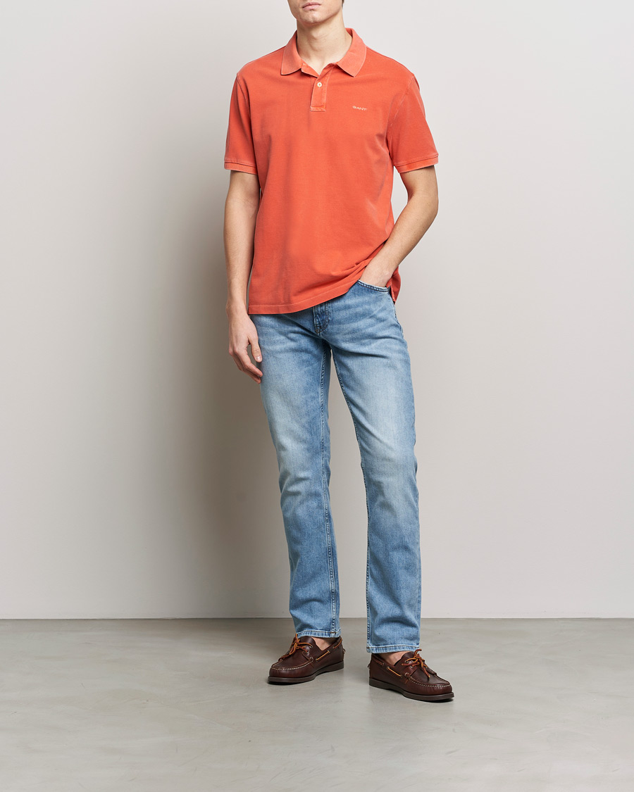 Heren | Polo's | GANT | Sunbleached Polo Burnt Orange