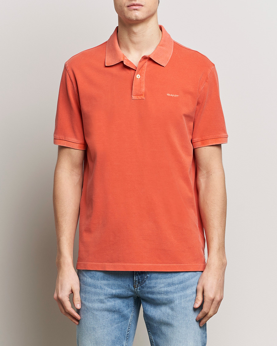 Heren | Poloshirts met korte mouwen | GANT | Sunbleached Polo Burnt Orange