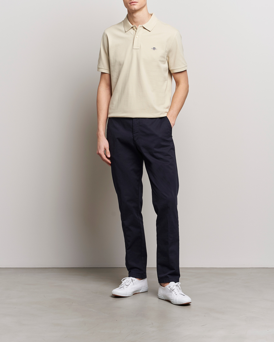Heren | Polo's | GANT | The Original Polo Silky Beige