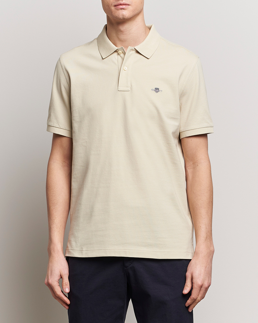 Heren | Poloshirts met korte mouwen | GANT | The Original Polo Silky Beige