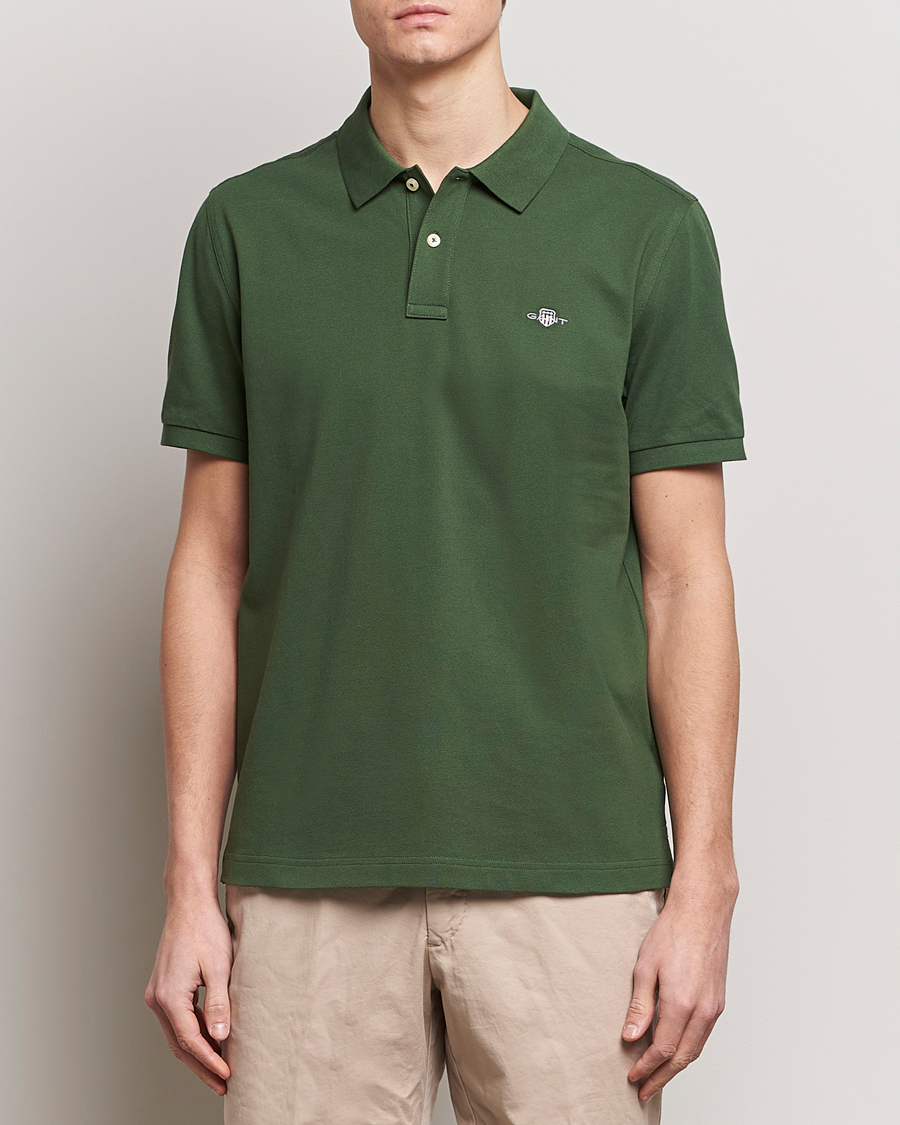 Heren | Poloshirts met korte mouwen | GANT | The Original Polo Pine Green