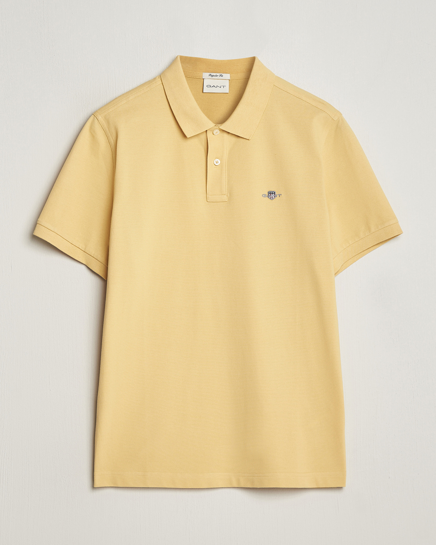 Heren | Polo's | GANT | The Original Polo Dusty Yellow