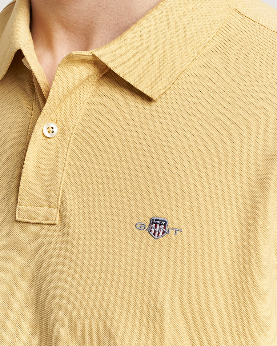 Heren | Polo's | GANT | The Original Polo Dusty Yellow