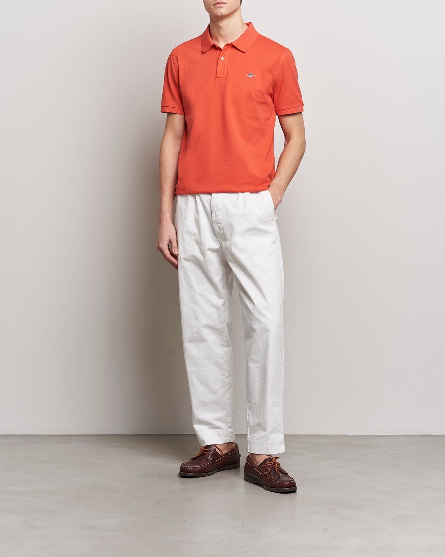 Heren | Polo's | GANT | The Original Polo Burnt Orange