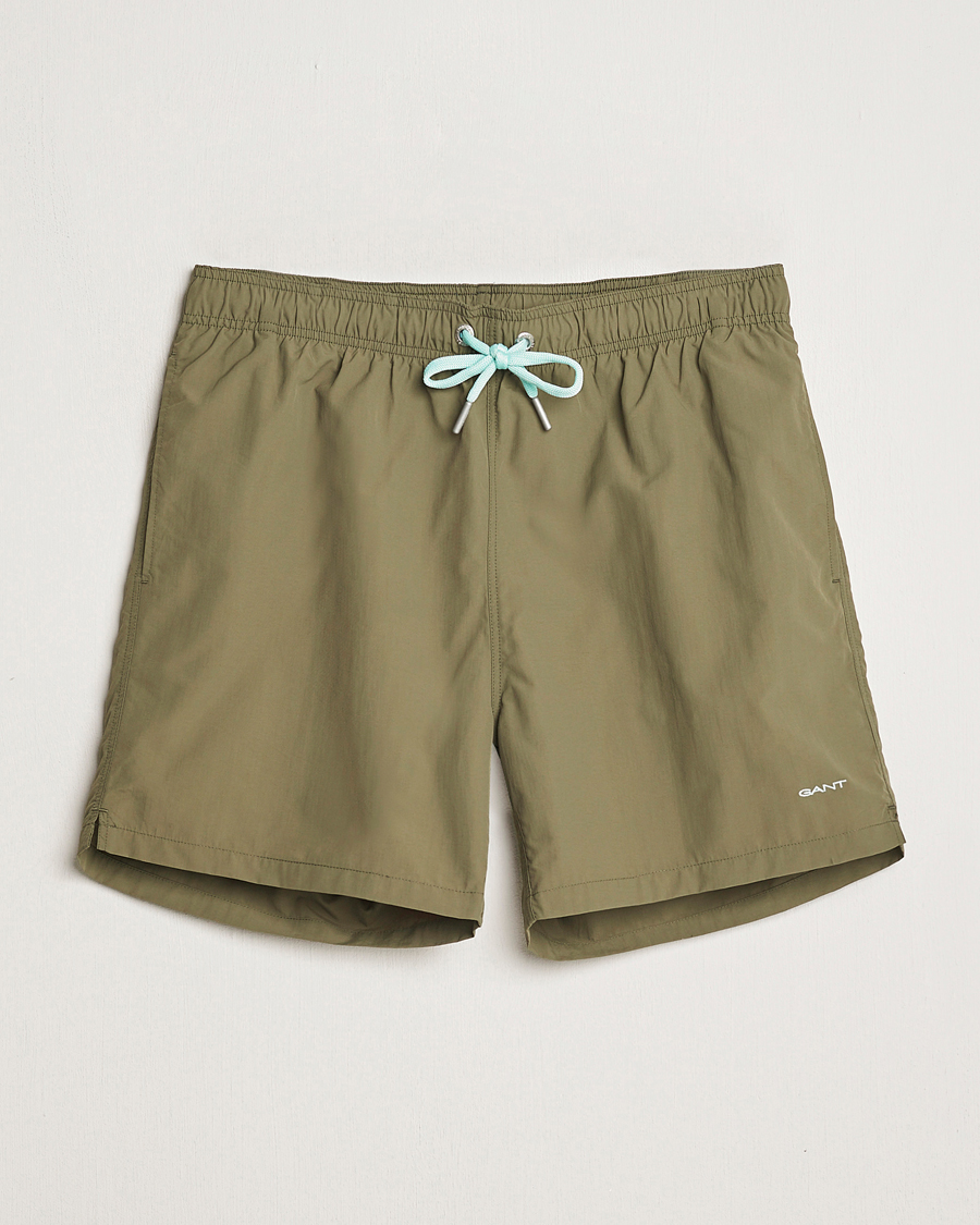 Heren | Zwembroek | GANT | Basic Swimshorts Juniper Green