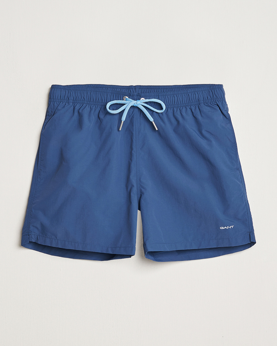 Heren | Zwembroek | GANT | Basic Swimshorts Dusty Blue Sea