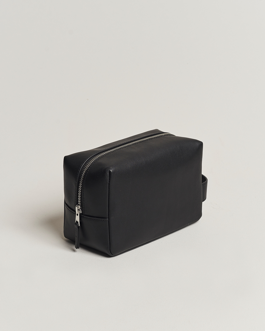 Heren | Accessoires | GANT | Leather Wash Bag Black