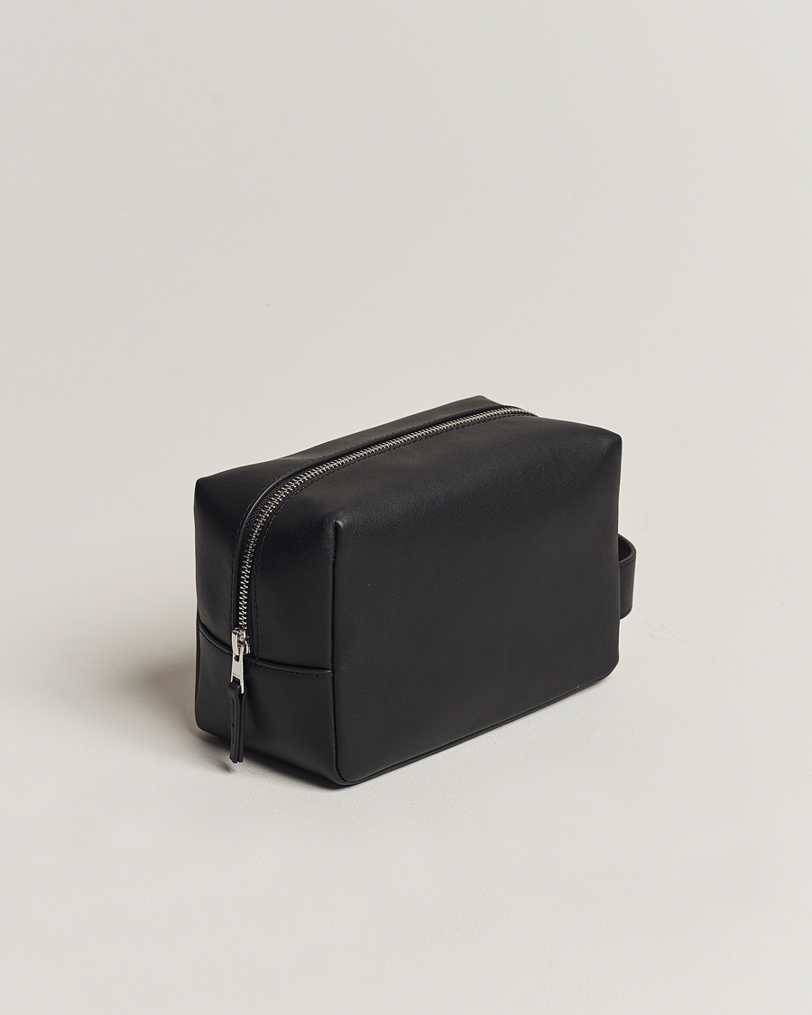 Heren |  | GANT | Leather Wash Bag Black