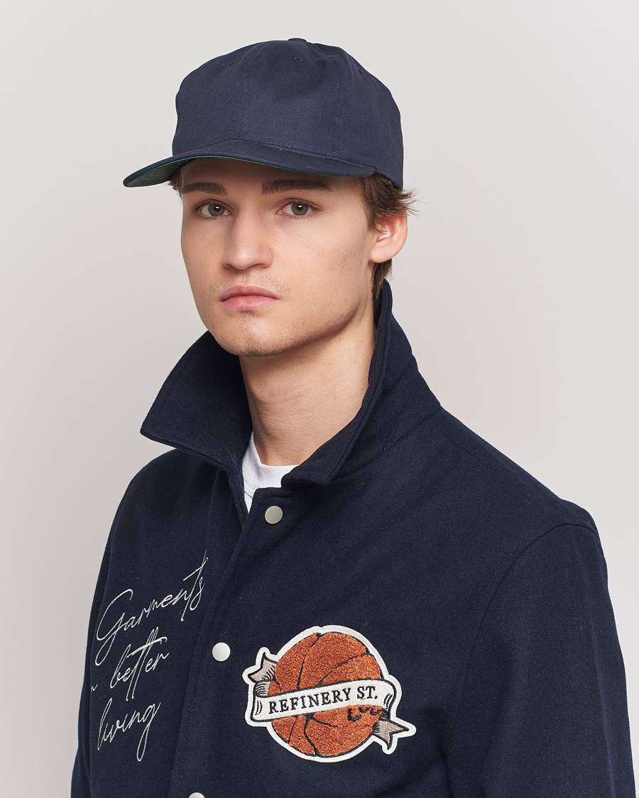Heren |  | Ebbets Field Flannels | Made in USA Unlettered Cotton Cap Navy