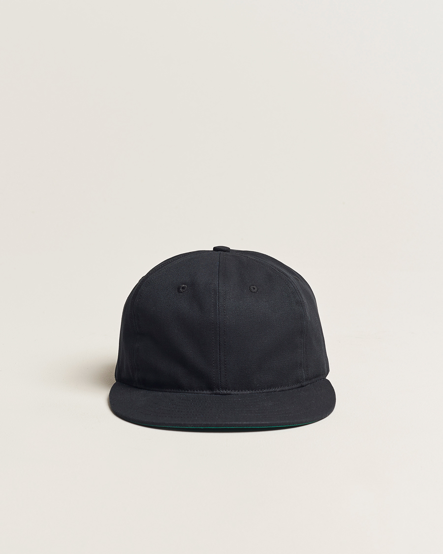 Heren | Ebbets Field Flannels Made in USA Unlettered Cotton Cap Black | Ebbets Field Flannels | Made in USA Unlettered Cotton Cap Black
