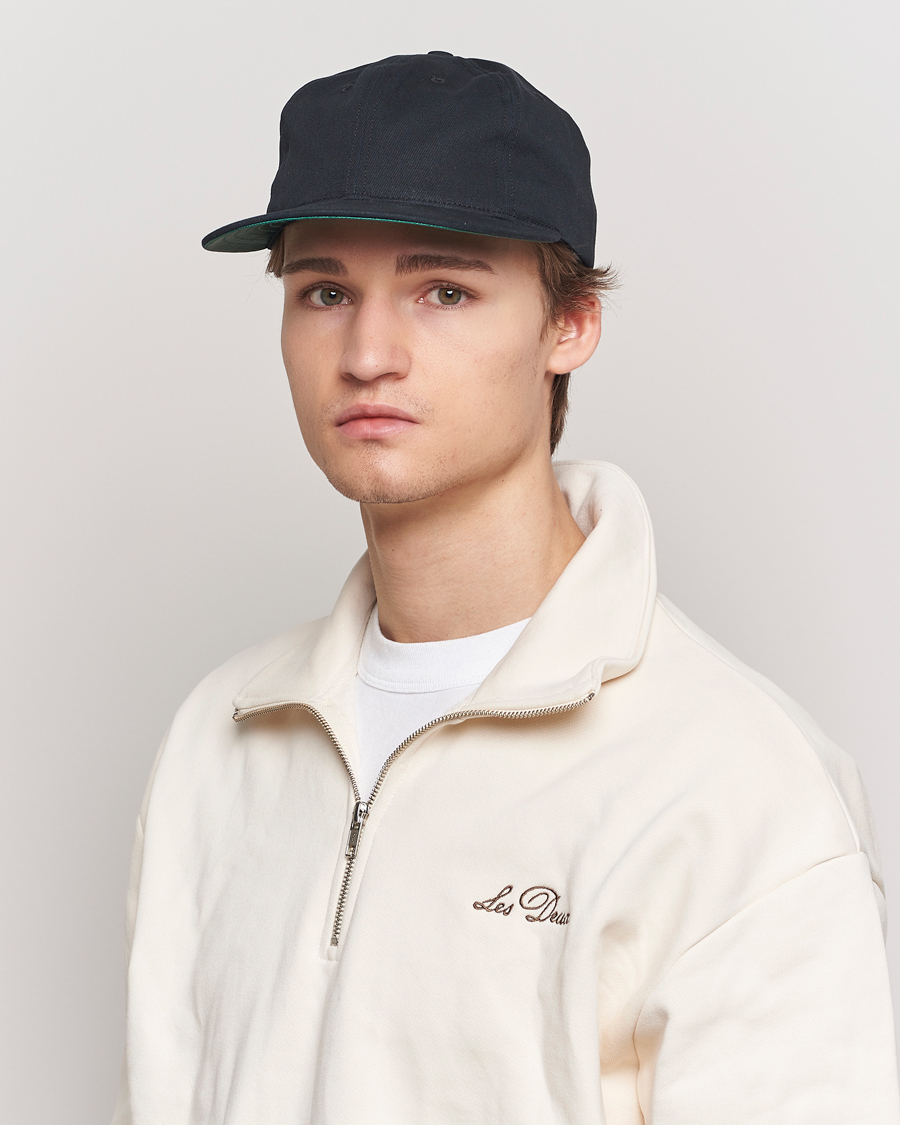 Heren | Ebbets Field Flannels Made in USA Unlettered Cotton Cap Black | Ebbets Field Flannels | Made in USA Unlettered Cotton Cap Black