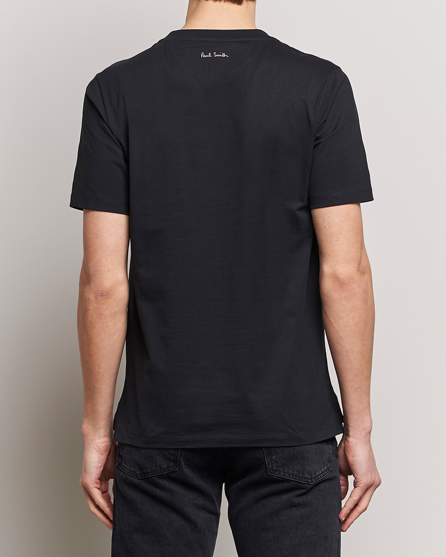 Heren | T-shirts | Paul Smith | Organic Cotton Logo Crew Neck T-Shirt Black