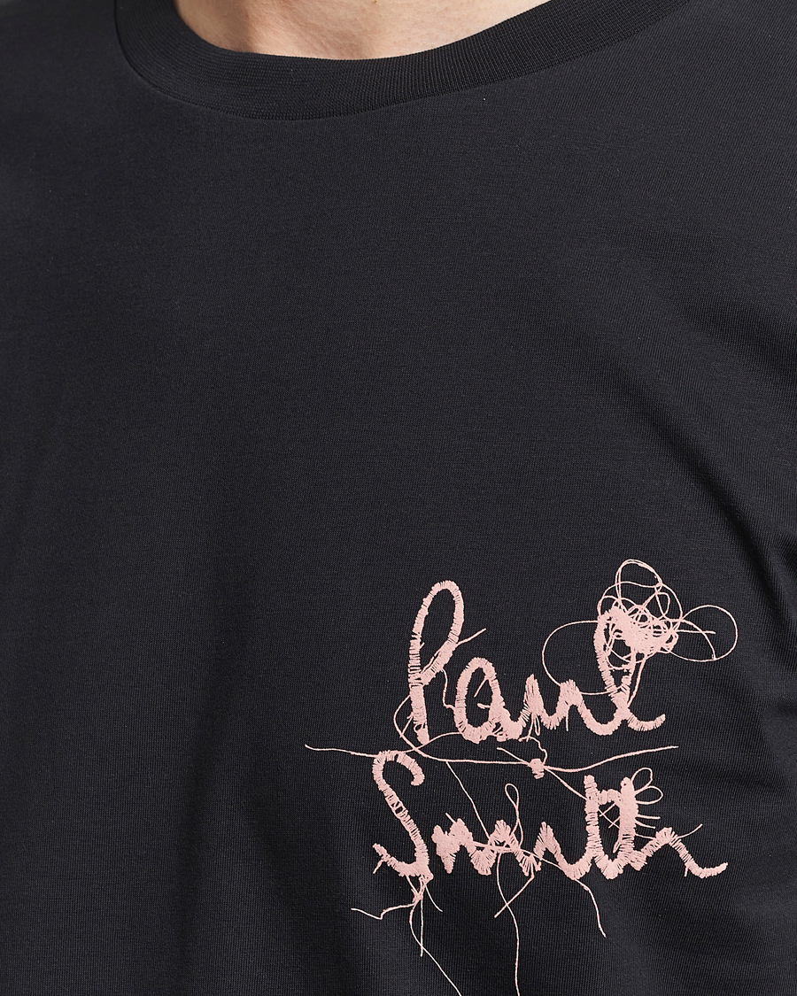 Heren | T-shirts | Paul Smith | Organic Cotton Logo Crew Neck T-Shirt Black