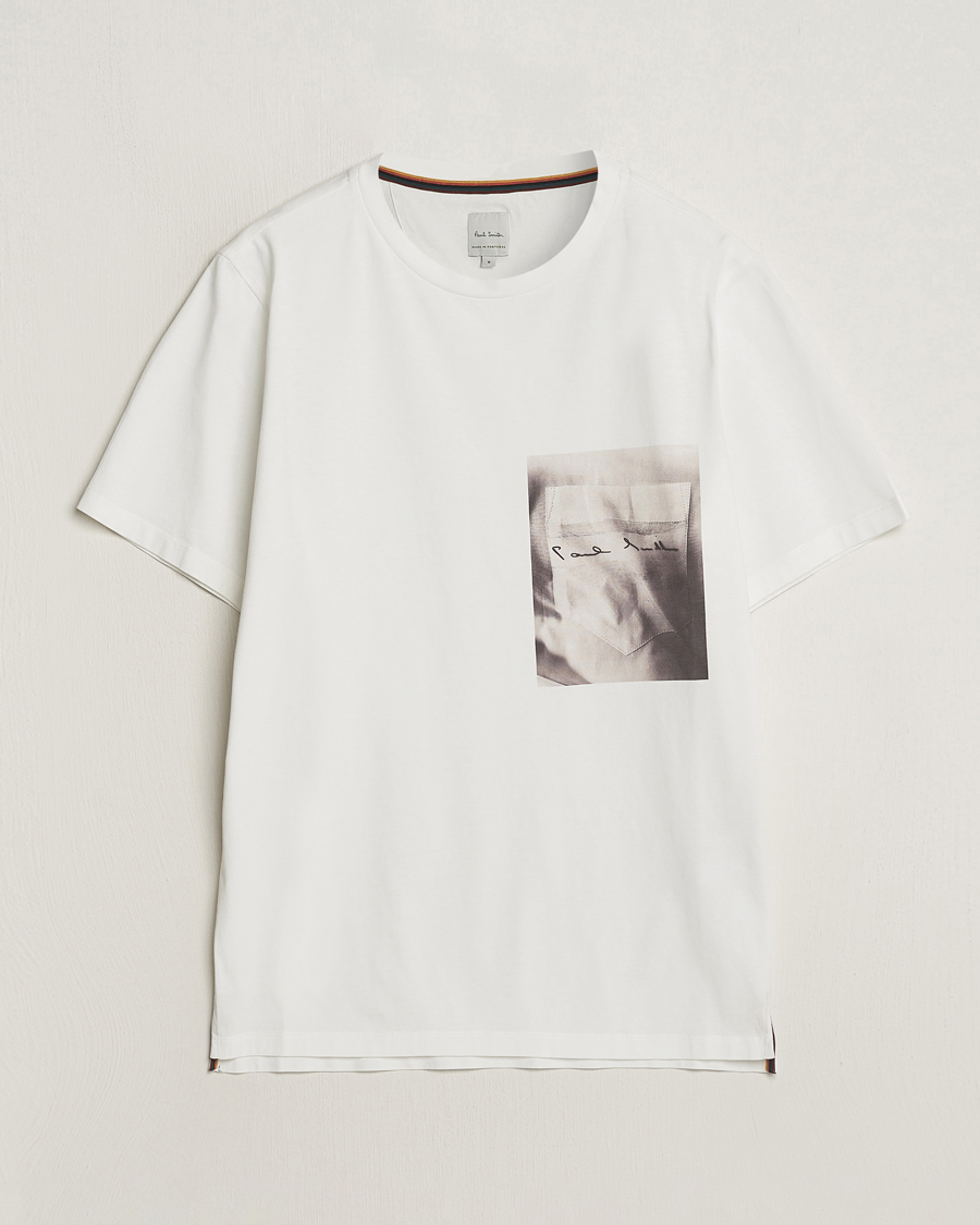 Heren | T-shirts | Paul Smith | Organic Cotton Printed T-Shirt White