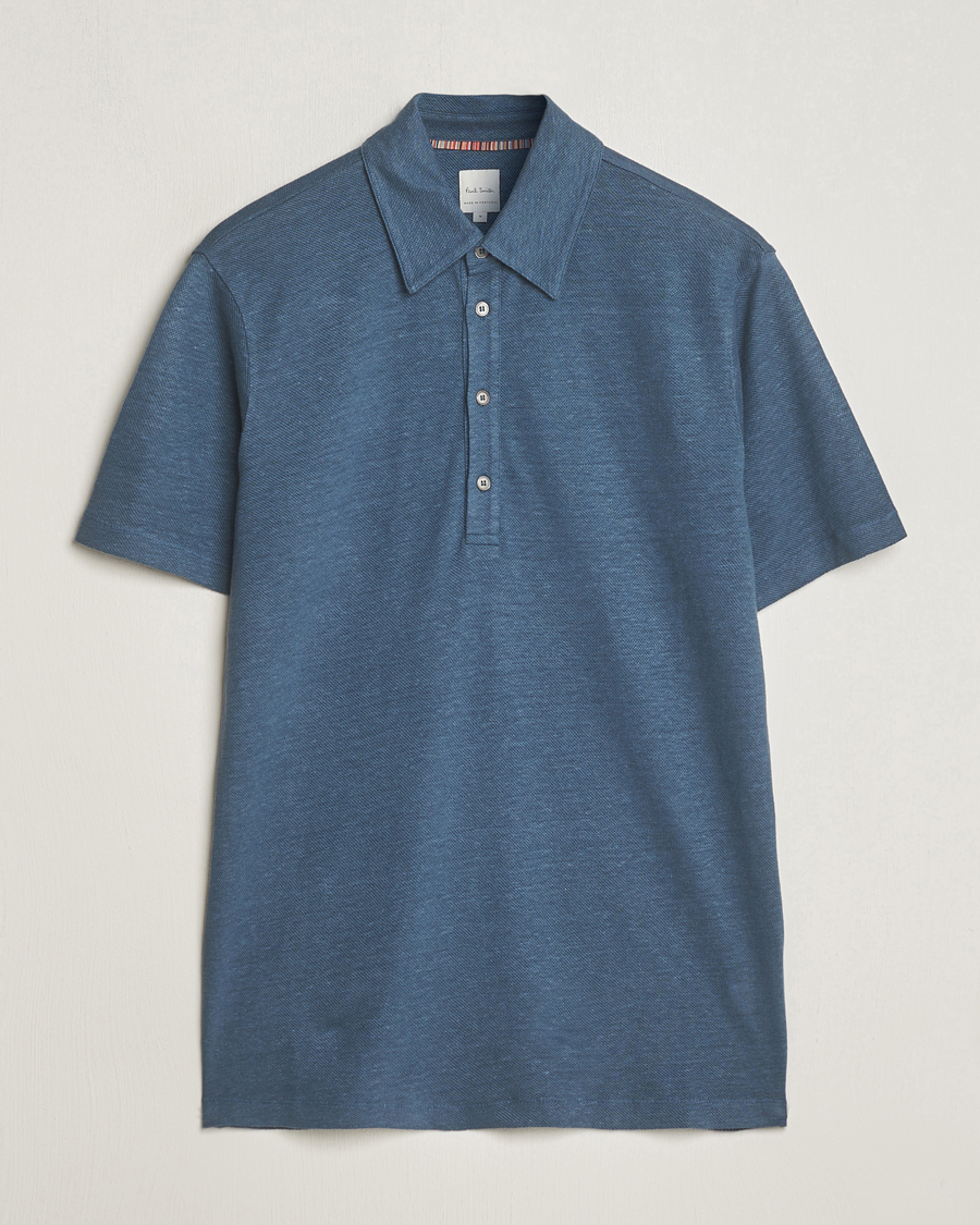 Heren | Polo's | Paul Smith | Linen Polo Blue