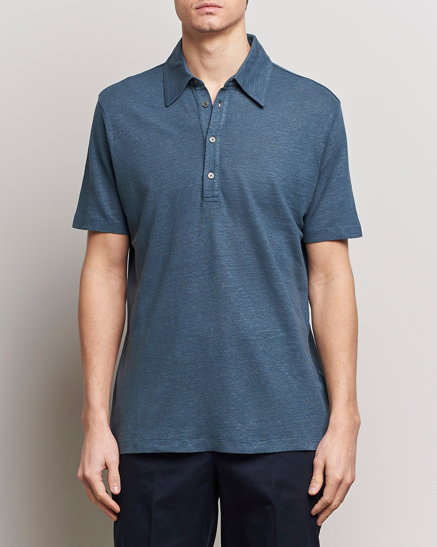 Heren |  | Paul Smith | Linen Polo Blue