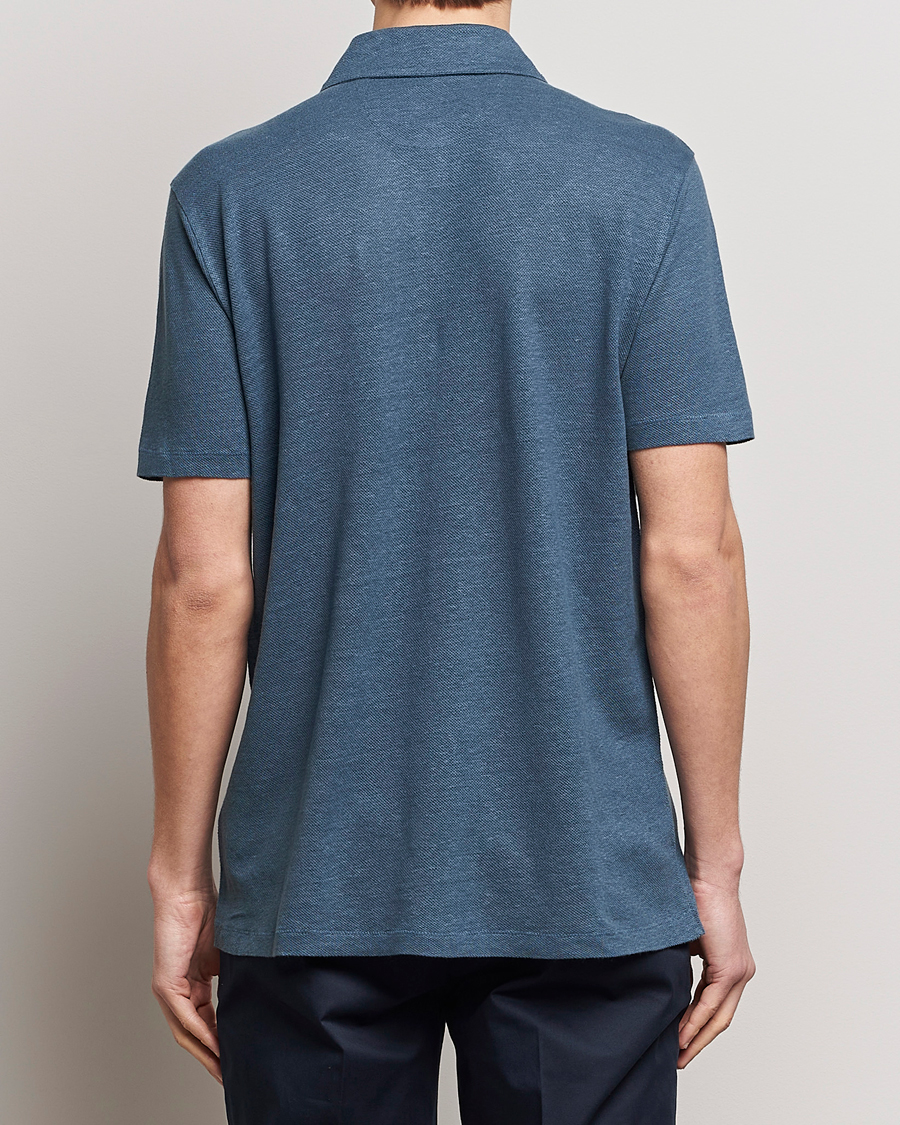 Heren | Polo's | Paul Smith | Linen Polo Blue