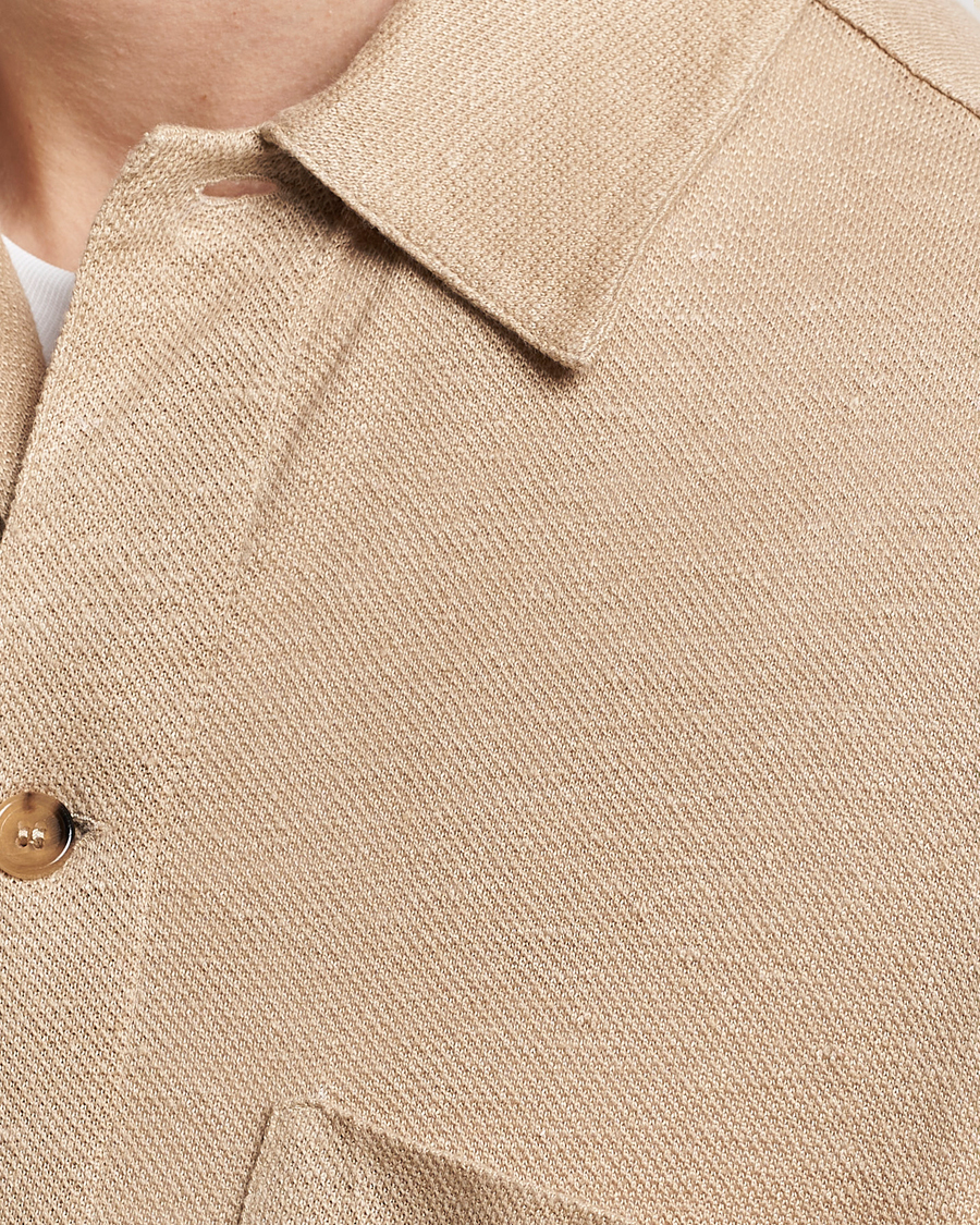 Heren | Overhemden | Paul Smith | Linen Jersey Shirt Beige