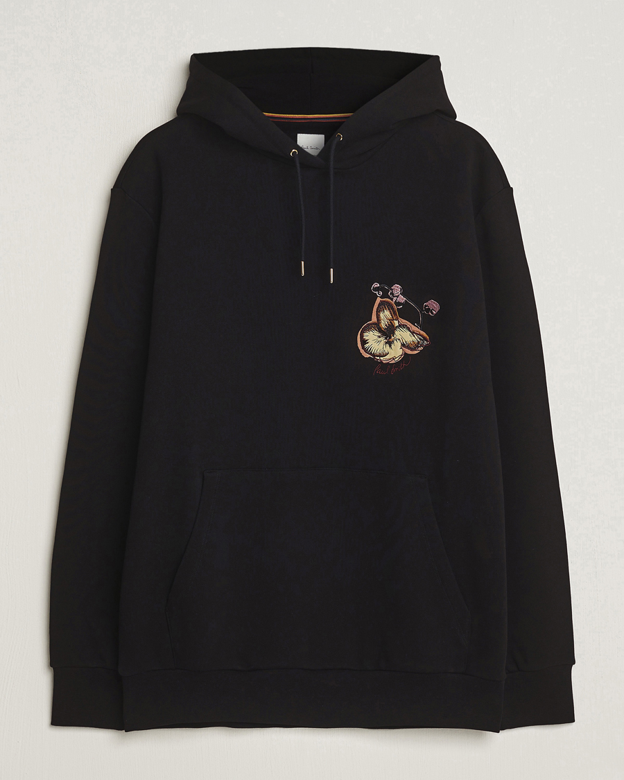 Heren | Truien | Paul Smith | Printed Orchid Hoodie Black