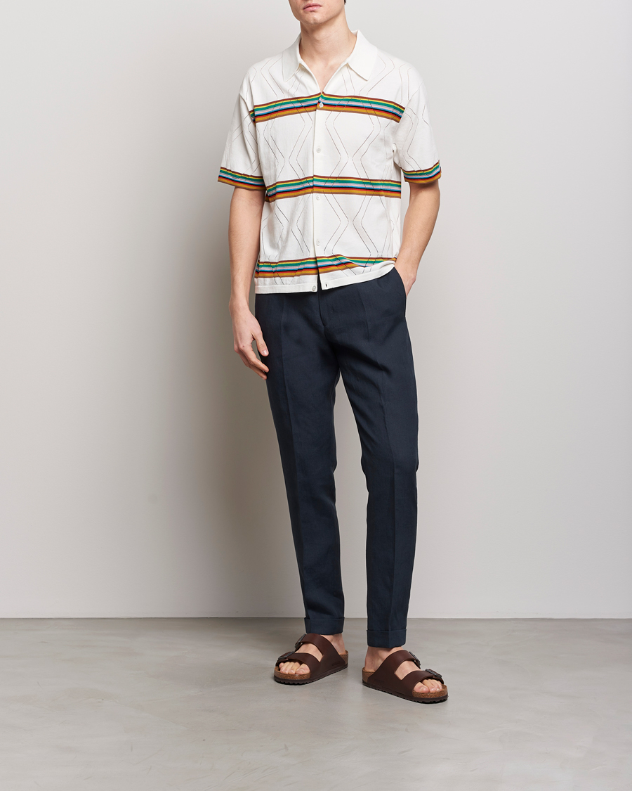 Heren | Broeken | Paul Smith | Linen Drawstring Trousers Navy