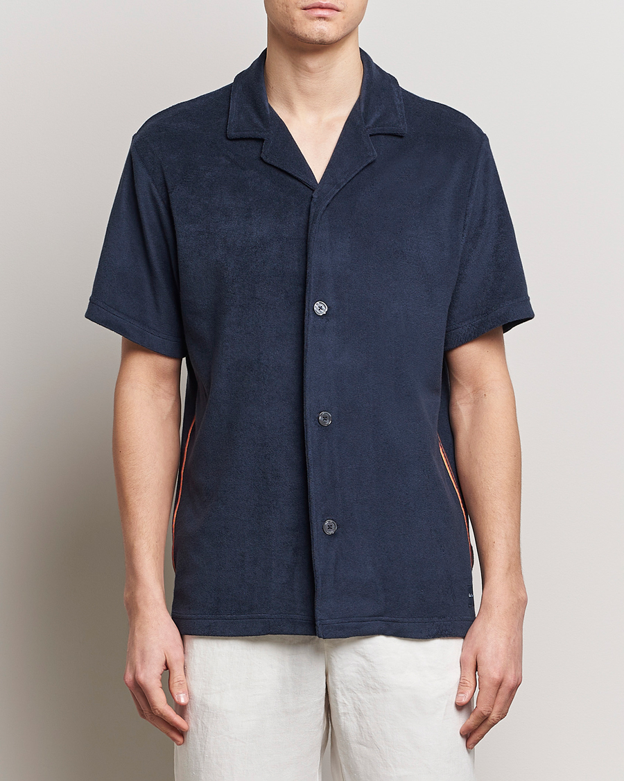 Heren | Overhemden met korte mouwen | Paul Smith | Resort Terry Shirt Navy