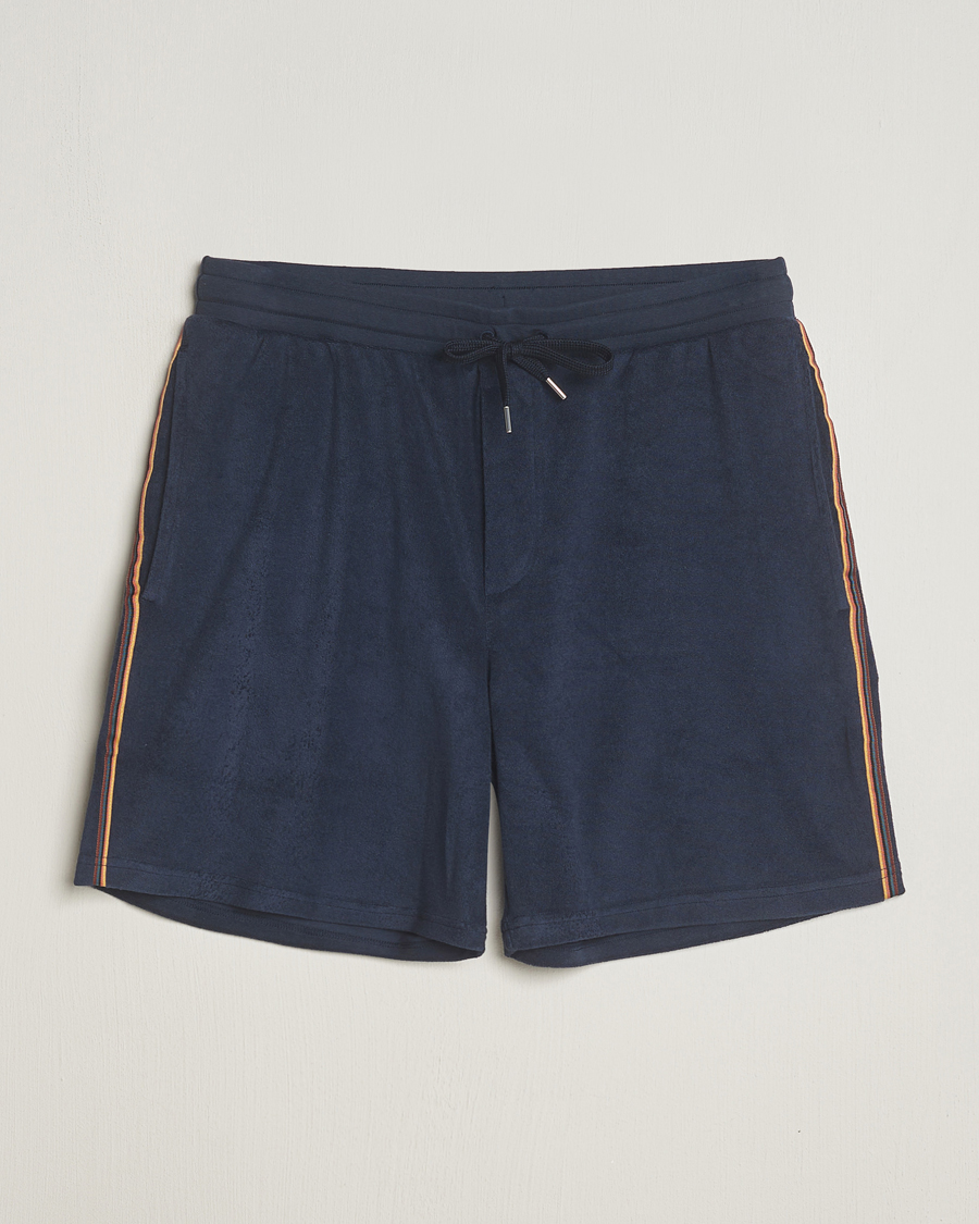 Heren | Korte broek | Paul Smith | Stripe Towelling Shorts Navy