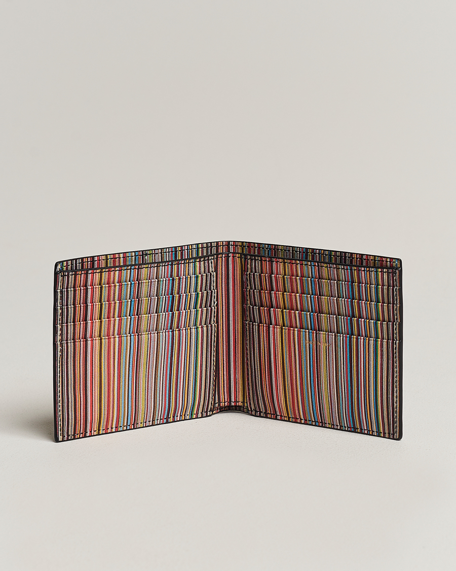 Heren | Portemonnees | Paul Smith | Signature Stripe Wallet Black