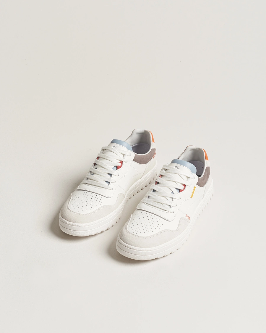 Heren | Paul Smith | PS Paul Smith | Ellis Leather/Suede Sneaker White