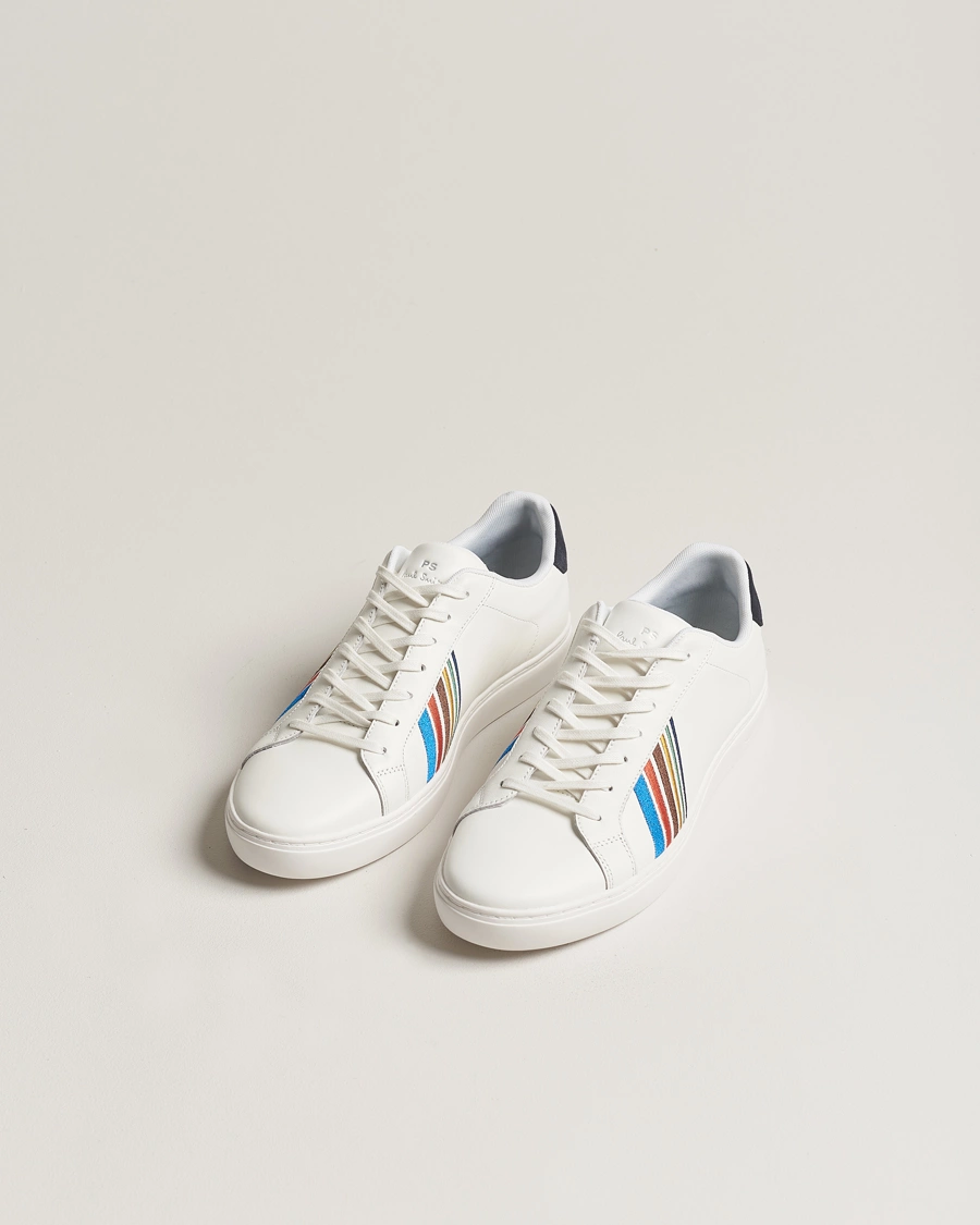 Heren | Witte sneakers | PS Paul Smith | Rex Embroidery Leather Sneaker White