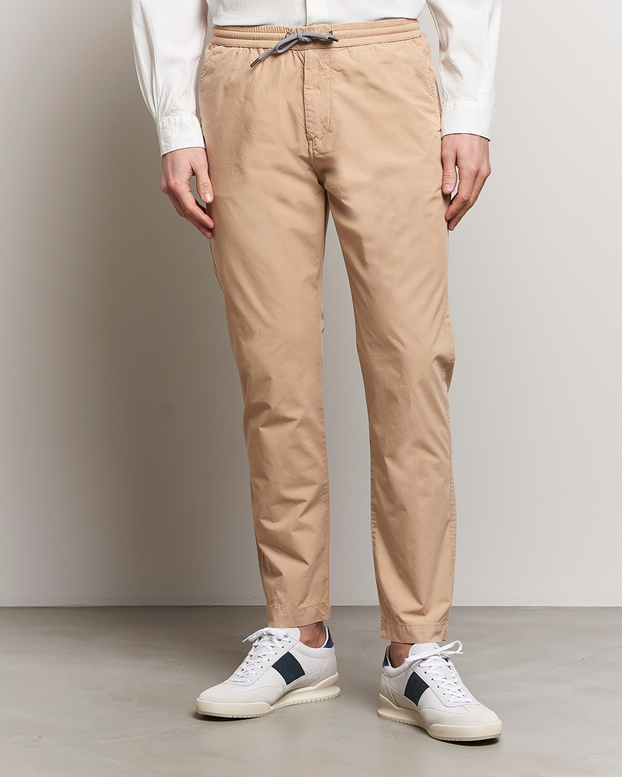 Heren | Best of British | PS Paul Smith | Cotton Drawstring Trousers Beige
