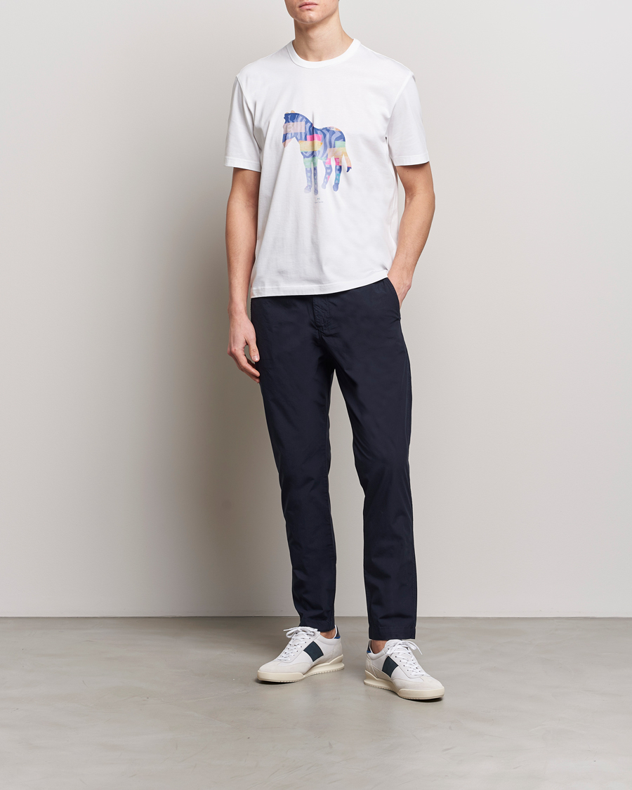 Heren | T-shirts | PS Paul Smith | Organic Cotton Zebra Crew Neck T-Shirt White