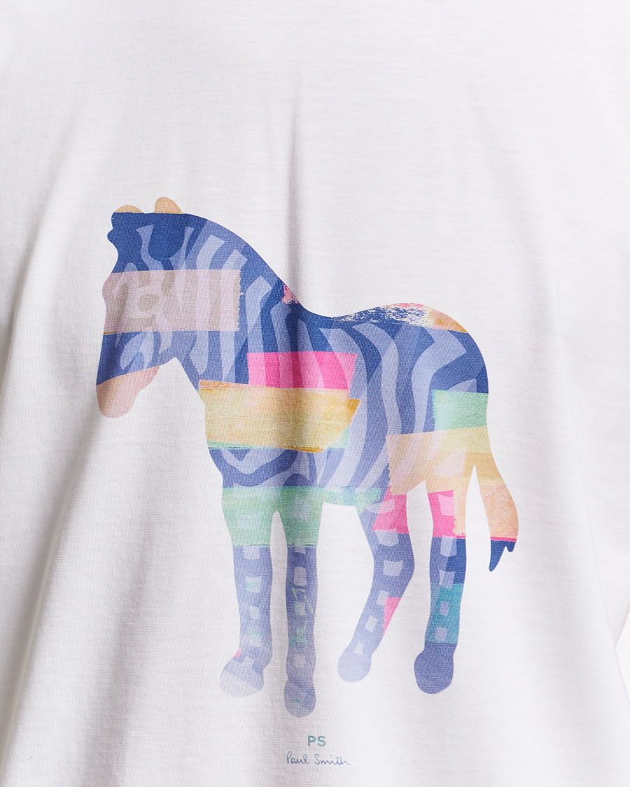 Heren | T-shirts | PS Paul Smith | Organic Cotton Zebra Crew Neck T-Shirt White