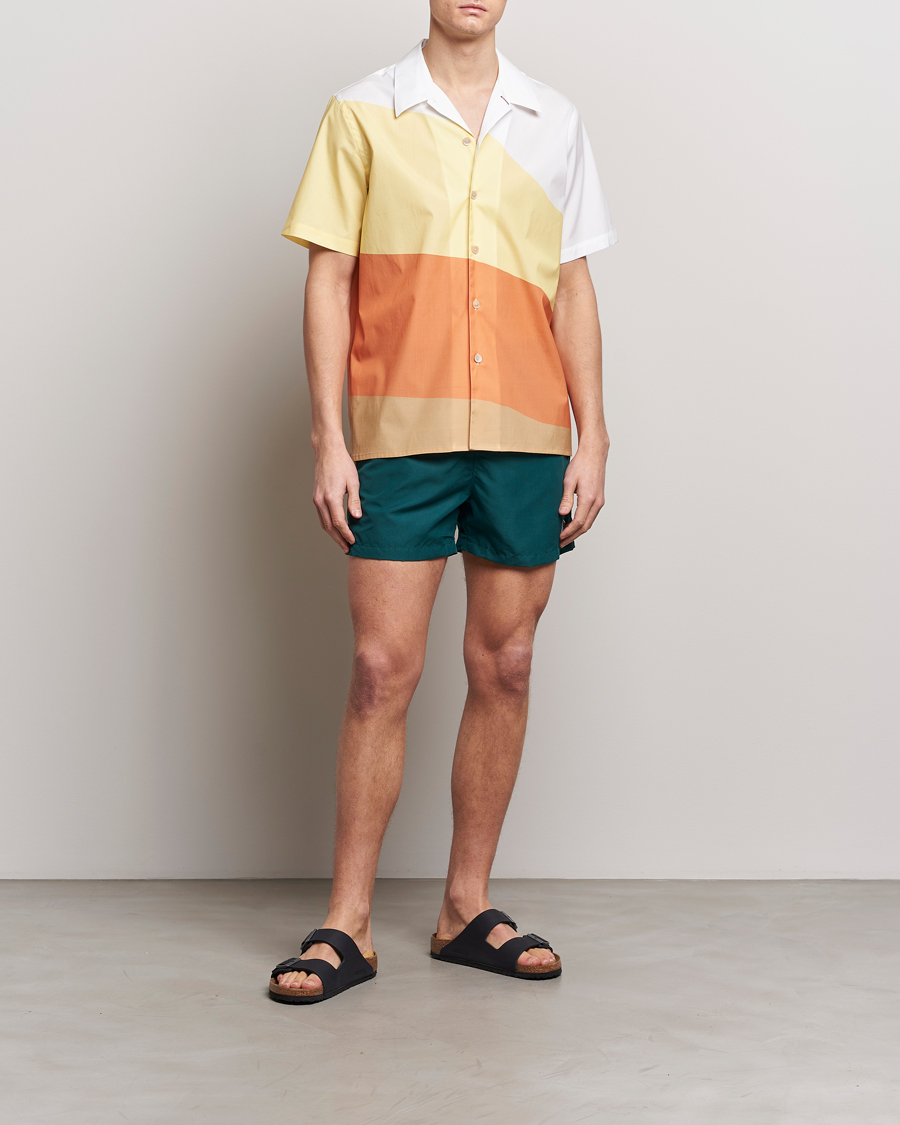 Heren | Overhemden | PS Paul Smith | Blocksstriped Resort Short Sleeve Shirt Multi