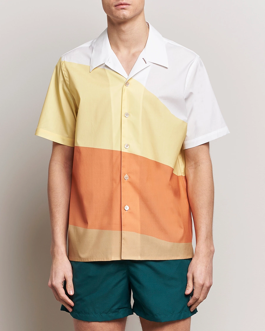 Heren |  | PS Paul Smith | Blocksstriped Resort Short Sleeve Shirt Multi