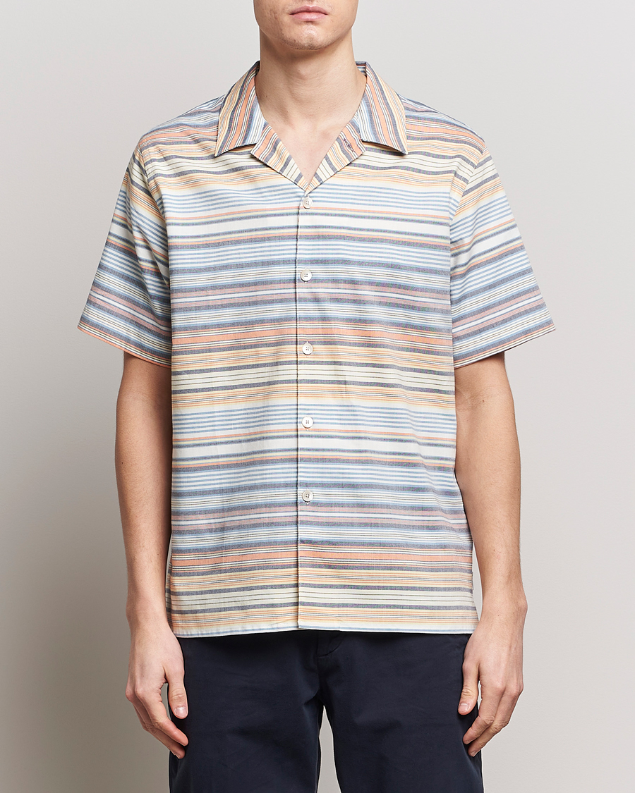 Heren |  | PS Paul Smith | Striped Resort Short Sleeve Shirt Multi 