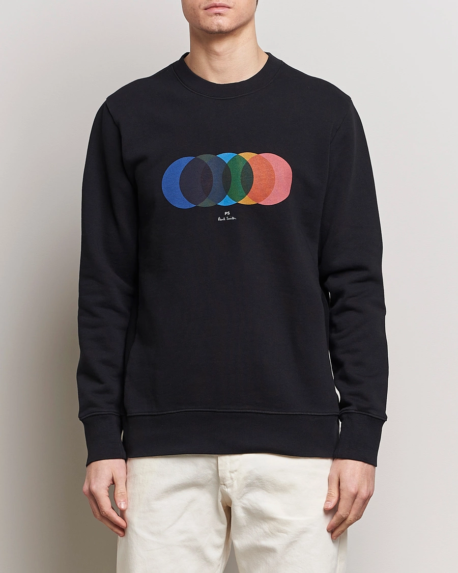 Heren | Sweatshirts | PS Paul Smith | Circles Crew Neck Sweatshirt Black