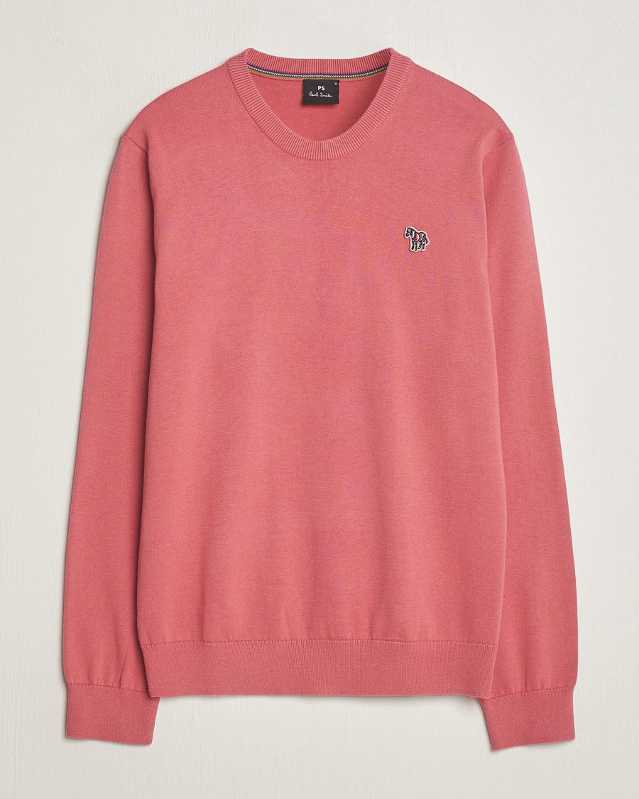 Heren | Truien | PS Paul Smith | Zebra Cotton Knitted Sweater Faded Pink