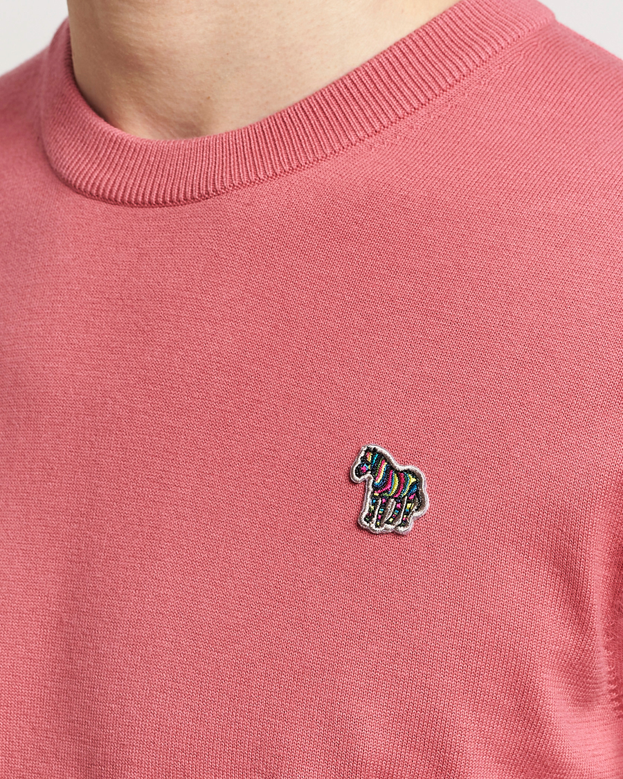 Heren | Truien | PS Paul Smith | Zebra Cotton Knitted Sweater Faded Pink