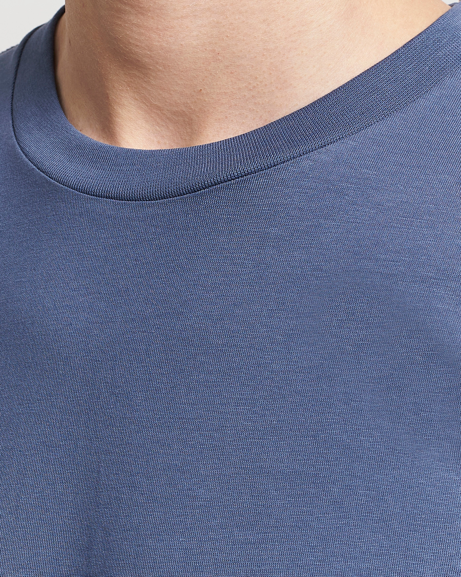 Heren | T-shirts | Bread & Boxers | Crew Neck Regular T-Shirt Denim Blue