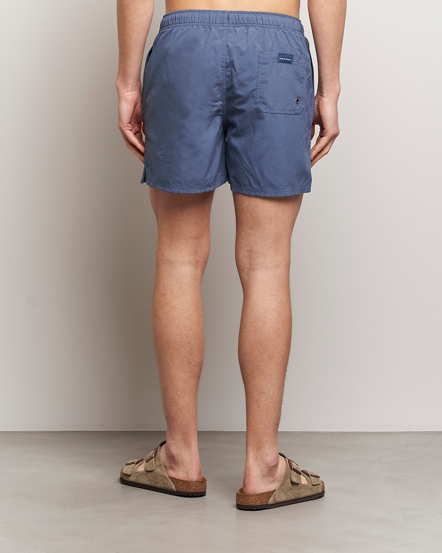 Heren | Zwembroek | Bread & Boxers | Swimshorts Denim Blue