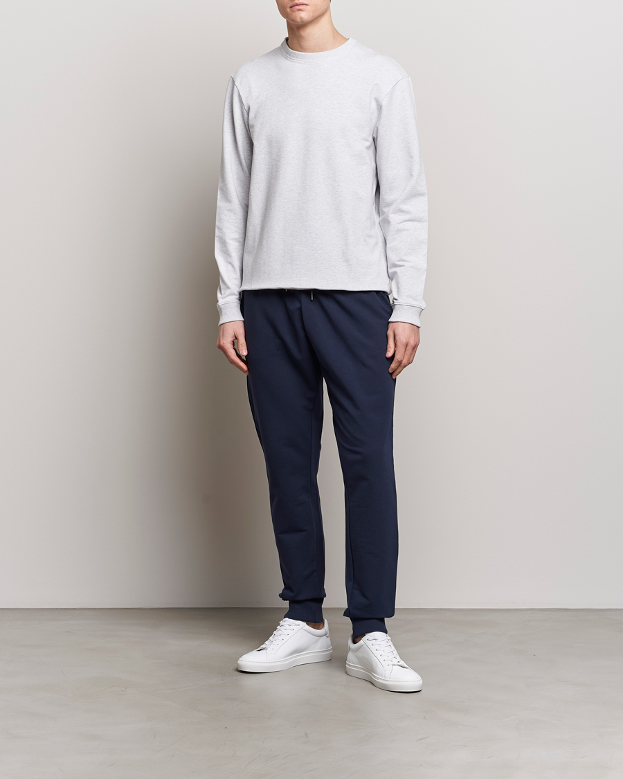 Heren | Truien | Bread & Boxers | Loungewear Crew Neck Sweatshirt Light Grey Melange