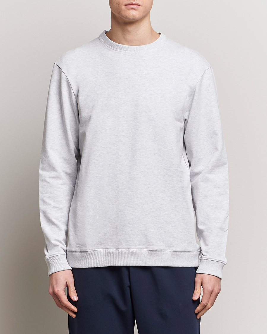 Heren | Grijze sweatshirts | Bread & Boxers | Loungewear Crew Neck Sweatshirt Light Grey Melange