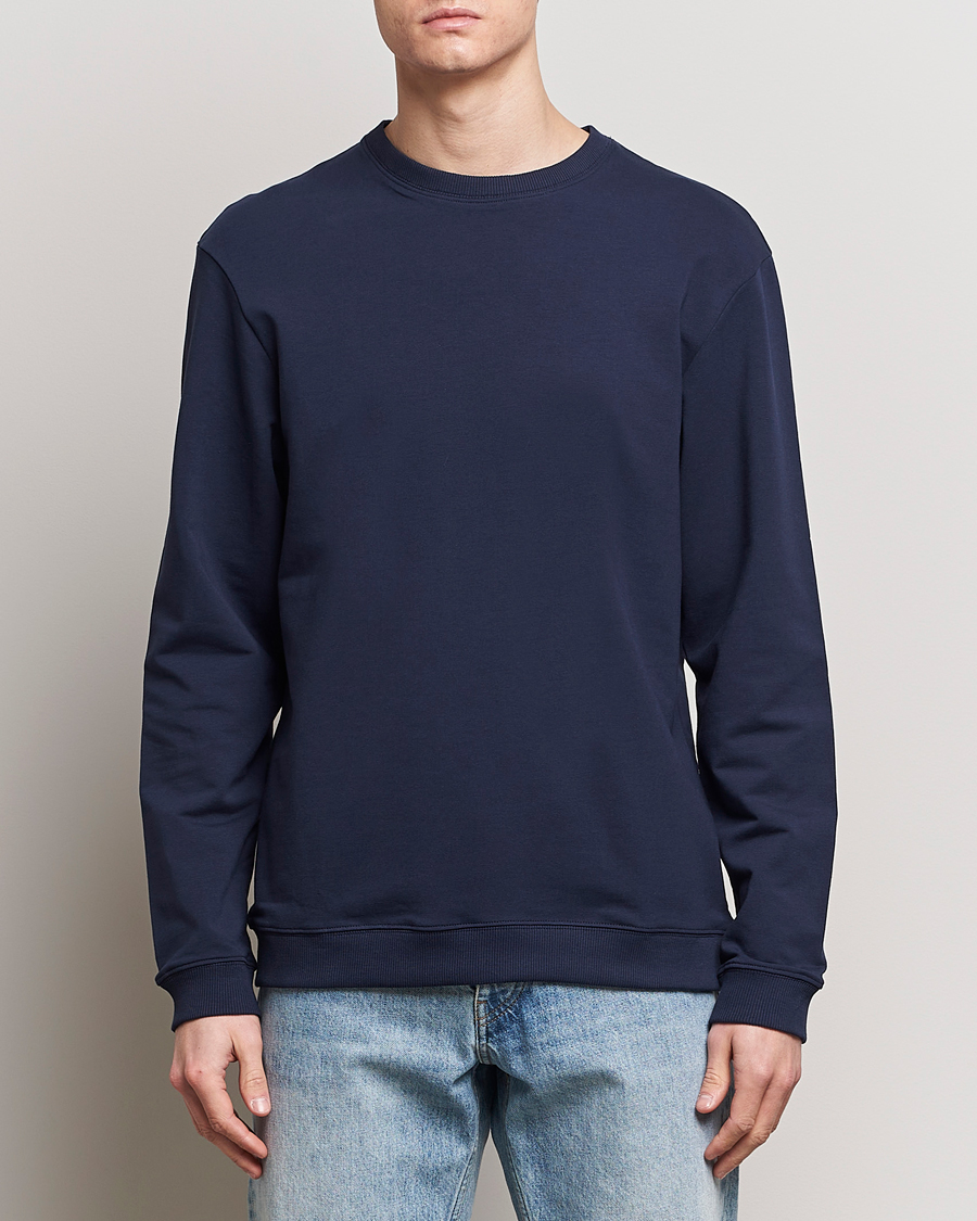 Heren | Truien | Bread & Boxers | Loungewear Crew Neck Sweatshirt Navy Blue