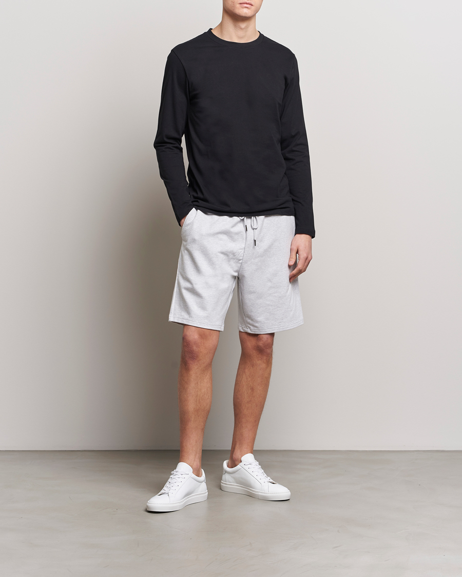 Heren | Korte broek | Bread & Boxers | Loungewear Shorts Light Grey Melange