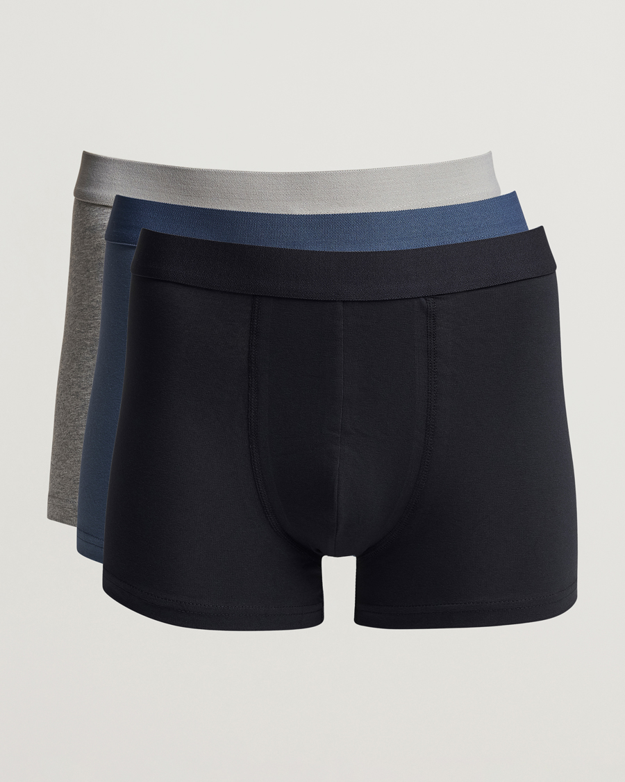 Heren | Ondergoed | Bread & Boxers | 3-Pack Boxer Brief Blue/Grey/Navy