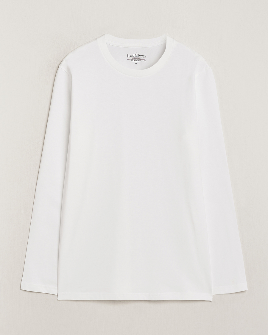 Heren | T-shirts | Bread & Boxers | Long Sleeve T-Shirt White