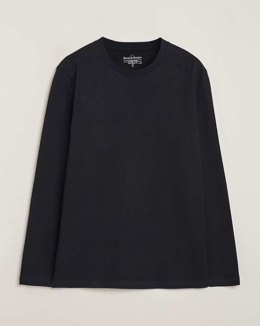 Heren | T-shirts | Bread & Boxers | Long Sleeve T-Shirt Black