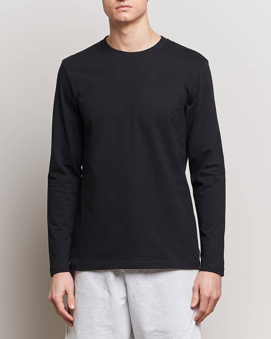 Heren | Zwarte T-shirts | Bread & Boxers | Long Sleeve T-Shirt Black